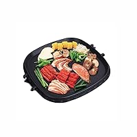 CHCDP Black Frying Pan-Pan Cooks Pizzas Evenly, Provides Crispy Grill Pans, Aluminum Portable Outdoor Non-Stick Pan