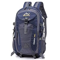 Backpack Men's USB Charging Travel bag Outdoor Large-capacity Sports Backpack Men's And Women's Waterproof Mountaineering Bag (Dark blue)