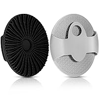 2 Pcs Body Buffer Silicone Scrubber, Exfoliating Silicone Body Scrubber Soft Body Wash Scrubber for Use in Shower