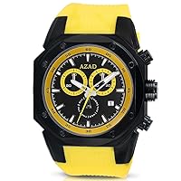 AzadWatch NYC Mens Johnny Marines Limited Edition Watch Yellow