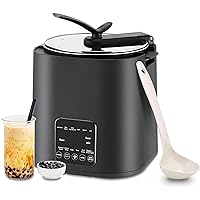 Automatic Pearl Pot Commercial Pearl Tapioca Cooker 9L 1350W Boiling Pearls Maker with Touchscreen Pearl Cooking Pot for Tea/Milk Tea/Bubble Tea