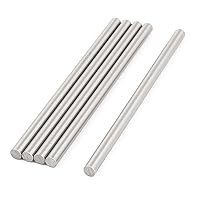 uxcell A15113000ux1262 5 Pcs 5mm x 100mm DIY RC Car Model Straight Metal Round Shaft Rod Bars (Pack of 5)