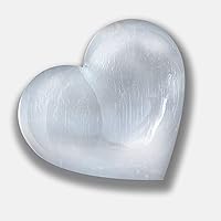 Himalayan Glow 10cm, Healing & Calming Effects-High Energy Selenita/Satin Spar Love, Used for Cleansing Selenite Crystal Heart Stone, Stone-10 cm, White
