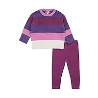 Splendid baby-girls Fuzzy Stripe Sweater SetSweater Set