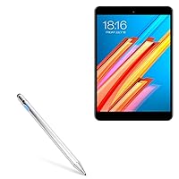BoxWave Stylus Pen for Teclast M89 Pro (Stylus Pen AccuPoint Active Stylus, Electronic Stylus with Ultra Fine Tip for Teclast M89 Pro - Metallic Silver