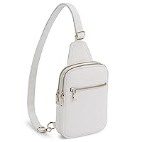 Small Sling Bag Crossbody Bags for Women, Fanny Pack Crossbody Purse for Women Trendy, Leather Chest Bags for Travel