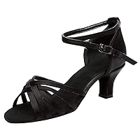 Sexy Strappy Black Heels for Women Kitten Heeled Sandals Gladiator Sandals