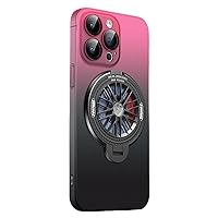 for iPhone 14 Pro Max case with Full Camera Protective [360° Rotating Gyroscope] [Hidden Kickstand] Compatible with MagSafe for Women Girls Men Phone Cover,6.7 inch,Gradient Pink Black