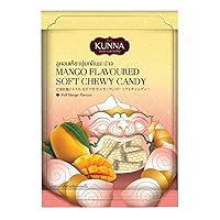 Kunna Brand, Mango Flavoured Soft Chewy Candy, Size 240g(90 Tablets)