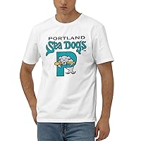 Portland Sea Dogs T-Shirt Men's Classic Basic Homecoming Basic Spring Short Sleeve Tops