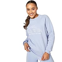 Jack Wills Womens Hunston Graphic Crew Neck Sweatshirt