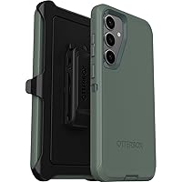 OtterBox Samsung Galaxy S24+ Defender Series Case - FOREST RANGER (Green), rugged & durable, with port protection, includes holster clip kickstand