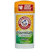 ARM & HAMMER Essentials Natural Deodorant Fresh 2.50 oz (Pack of 7)