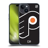 Head Case Designs Officially Licensed NHL Oversized Philadelphia Flyers Soft Gel Case Compatible with Apple iPhone 15