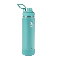 Takeya Actives 22 oz Vacuum Insulated Stainless Steel Water Bottle with Spout Lid, Premium Quality, Teal