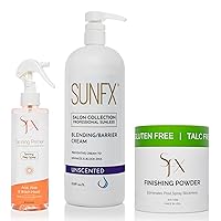 Post Spray Tan Finishing Powder | SunFX Professional Tanning Prep Spray | SunFX Blending Barrier Cream