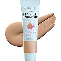 wet n wild Bare Focus Tinted Hydrator Matte Finish, Medium Tan, Oil-Free, Moisturizing Makeup | Hyaluronic Acid | Sheer To Medium Coverage