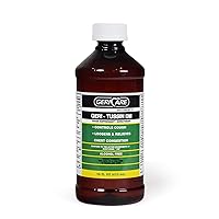 Geri-Tussin DM Liquid Cold Cough Syrup by GeriCare| 2-in-1 Maximum Strength Cough Suppressant Dextromethorphan & Expectorant Guaifenesin| Non-Drowsy Cough Relief Syrup & Chest Decongestant|16 Fl Oz
