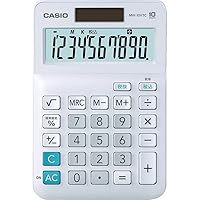 Casio MW-10VTC-N Standard Calculator, White, Mini Just Type, 10 Digit