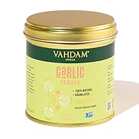 Garlic Granules (2.47oz) 100% Raw Granulated Garlic (Allium Sativum) from India | Non GMO, Gluten Free, Dried Garlic | Aromatic & Pungent | Direct from Source