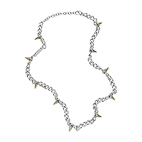 Diesel All-Gender Stainless Steel Chain Necklace