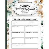 Nursing Pharmacology Notebook: Pharmacology Blank Medication Template Notebook for Nurses Student | 120 pages