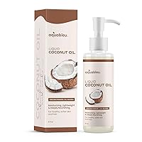 Fractionated Liquid Coconut Oil - 100% Pure and All-Natural - Moisturizing, Lightweight and Deeply Nourishing - Promotes Healthy, Softer Skin & Hair - Hydrating - 8 oz
