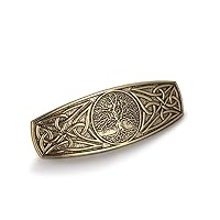 TEAMER Fashion Vintage Celtic Knot Hair Clip Metal Barrettes Hair Accessories Pattern Engraved Headwear Styling Gifts for Women