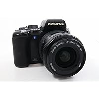 Olympus E500 Kit DSLR with 14-45mm Lens [equiv. 28-90mm] [8MP] Black