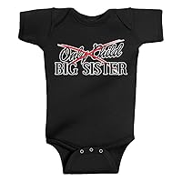 Threadrock Baby Girls' From Only Child to Big Sister Bodysuit