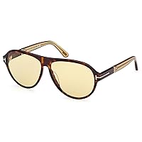 Tom Ford Sunglasses FT 1080 52N Dark Havana/Shiny Light Yellow