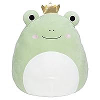 Squishmallows 16-Inch Frog Prince - Add Baratelli to Your Squad, Ultrasoft Stuffed Animal Large Plush Toy, Official Kellytoy Plush - Amazon Exclusive