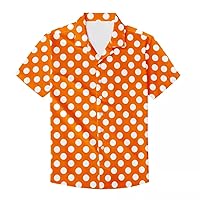 Amzbeauty Men's Casual Button-Down Shirts Leopard Print Running Clothing Beach Surf Golf Hawaii Aloha Shirts