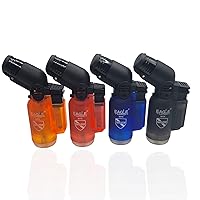 Lighters Asst Clear Colors 4pack Deal