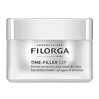 Filorga Time-Filler 5-XP Wrinkle Correction Moisturizing Skin Cream, Enhanced Anti Aging Formula to Reduce and Repair Face, Eye, and Neck Wrinkles and Fine Lines, 1.69 fl oz