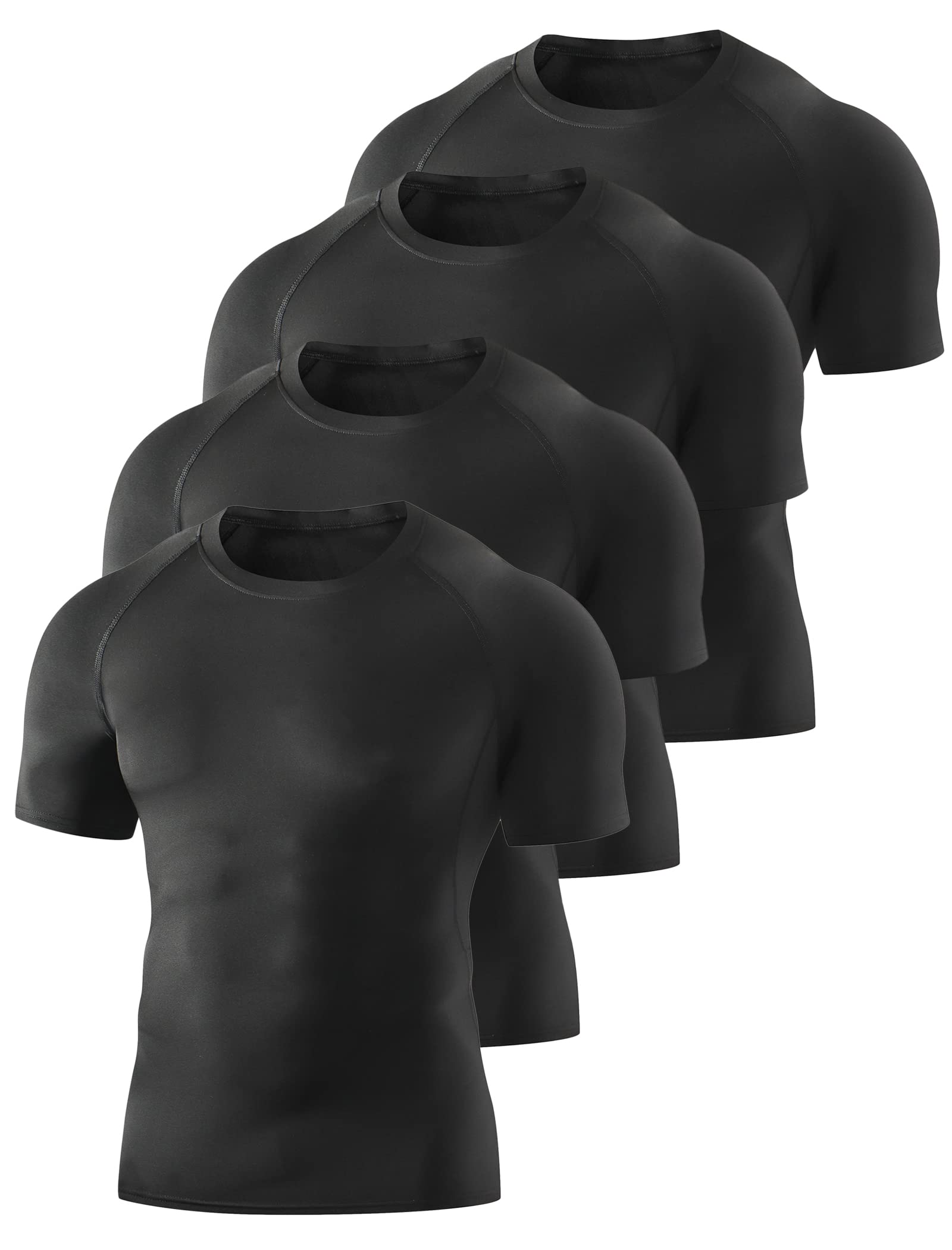 TELALEO 5/6 Pack Compression Shorts Men Spandex Sport Shorts Athletic  Workout Running Performance Baselayer Underwear