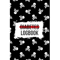 DIABETES LOGBOOK: Skull Bone Danger Halloween Sugar themed Gestational Diabetes Log Book