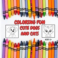 Coloring Fun for Kids: Cute Dogs and Cats
