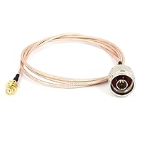 uxcell Type N Male to SMA Female M/F Adapter RG316 Coaxial Cable Lead 3.3Feet