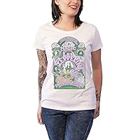 Led Zeppelin Electric Magic White Womens Fitted T-Shirt