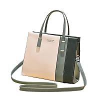KieTeiiK Cross Body Bag,Color Block Crossbody Bag for Women Fashion Handbag Purse Ladies Shoulder Bag PU Leather Crossbody Bag Handbag Clutch