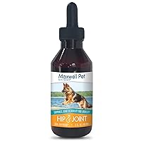Maxwell Pet by Dr.Garber – Hip & Joint for Dogs - The First Natural Biotherapy Supplement Drops to Support and Restore Hip & Joint Health, Repair and Ease Hip & Joint Pain, & Improve Mobility – 90ml