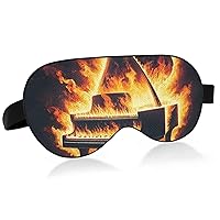 Unisex Sleep Eye Mask Piano-Wildness-fire Night Sleeping Mask Comfortable Eye Sleep Shade Cover