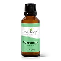 Peppermint Essential Oil 30 mL (1 oz) 100% Pure, Undiluted, Natural Aromatherapy for Diffuser & Topical Use, Relaxation, Digestion, Respiratory, & Massage, Peppermint Oil for Skin & Hair