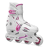 Roces Kids' Orlando III Outdoor Adjustable Size Breathable Comfort 4-Wheel Racing Inline Skates