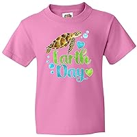 Earth Day Sea Turtle and Hearts Youth T-Shirt