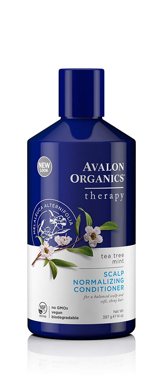 Avalon Organics Therapy Scalp Normalizing Conditioner, Tea Tree Mint, 14 Oz
