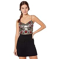 GUESS Women's Sleeveless Topeka Embroidered Cami