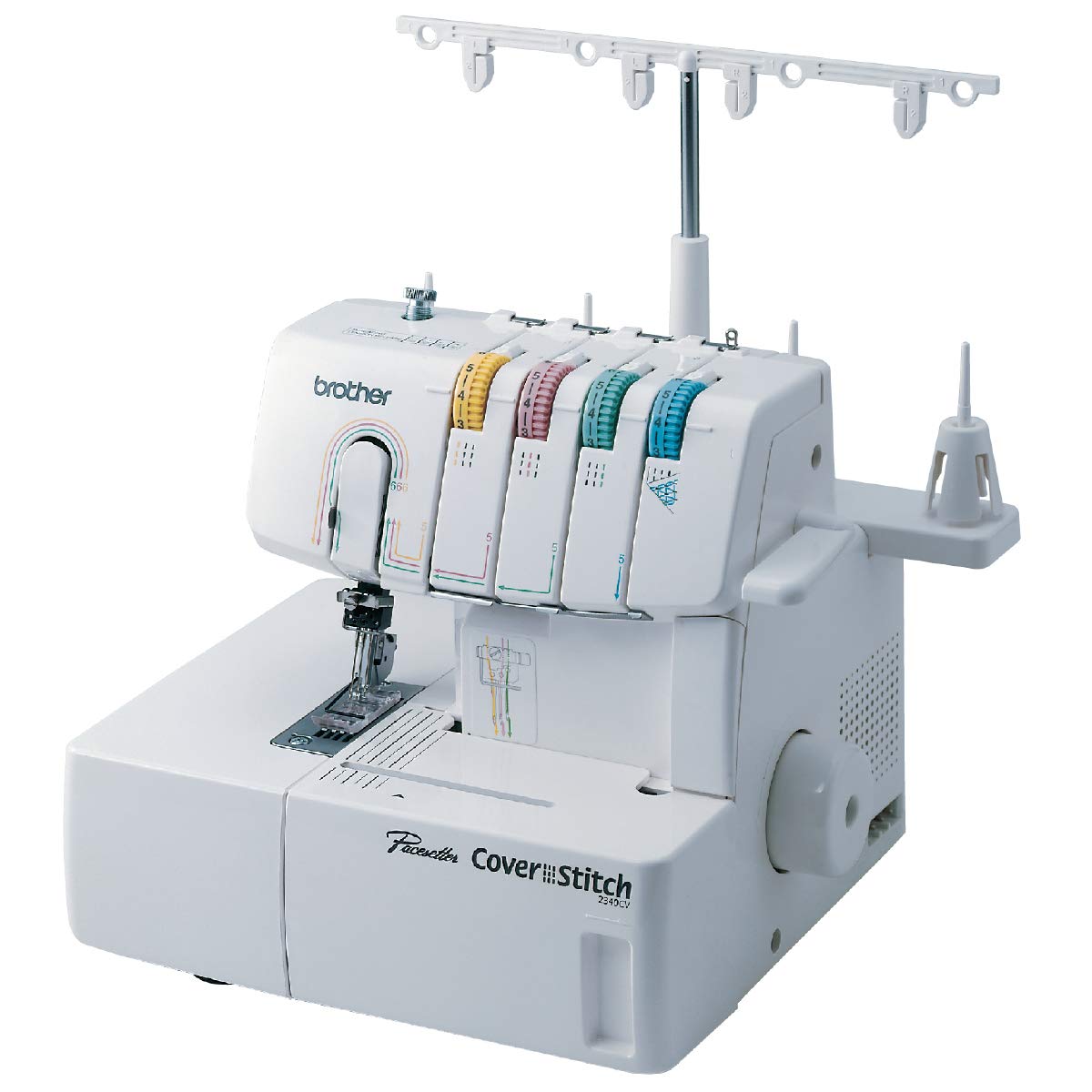 Brother 2340CV Coverstitch Serger, Sturdy Metal Frame, 1,100 Stitches Per Minute, 1 Included Snap-on Presser Foot & 1034D Serger, Heavy-Duty Metal Frame Overlock Machine, 1,300 Stitches Per Minute