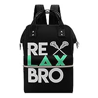 Relax Bro Lacrosse Multifunction Diaper Bag Backpack Large Capacity Travel Back Pack Waterproof Mommy Bags